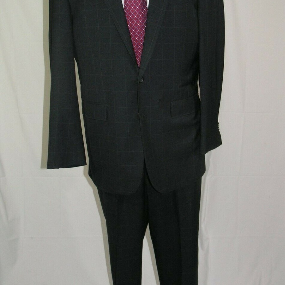 Mr. Ned Made To Measure Canvassed Navy Window Pan… - image 2